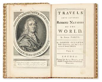 [SWIFT, JONATHAN.]  Travels into Several Remote Nations of the World.  4 parts in 2 vols.  1726